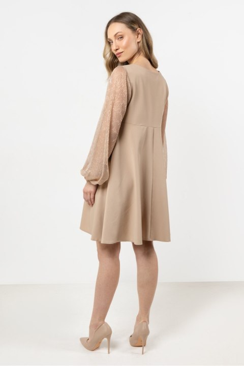 Sukienka Model A712 Beige - awama Awama Sukienka Model A712 Beige - awama Awama