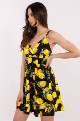 Sukienka Model MI-SK-22099.76 Black/Yellow - Italy Moda Italy Moda
