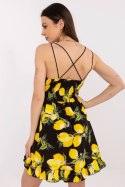 Sukienka Model MI-SK-22099.76 Black/Yellow - Italy Moda Italy Moda Sukienka Model MI-SK-22099.76 Black/Yellow - Italy Moda Italy Moda