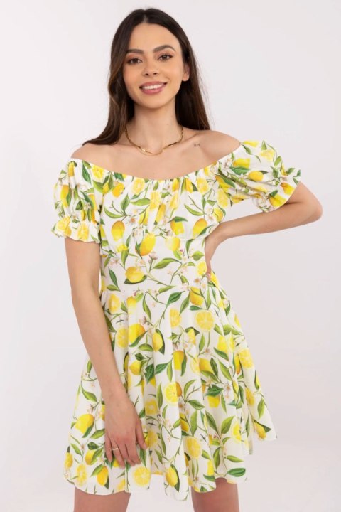 Sukienka Model MI-SK-23797.76 Ecru - Italy Moda Italy Moda Sukienka Model MI-SK-23797.76 Ecru - Italy Moda Italy Moda