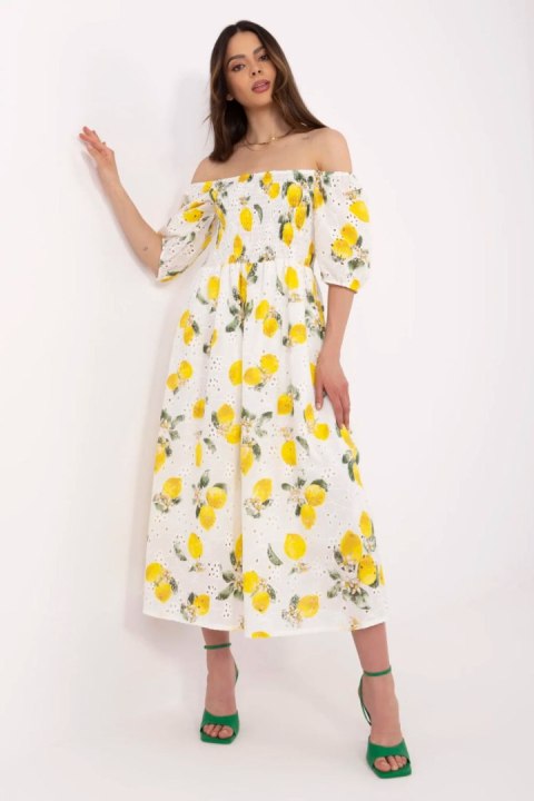 Sukienka Model MI-SK-530-1.99 Ecru - Italy Moda Italy Moda