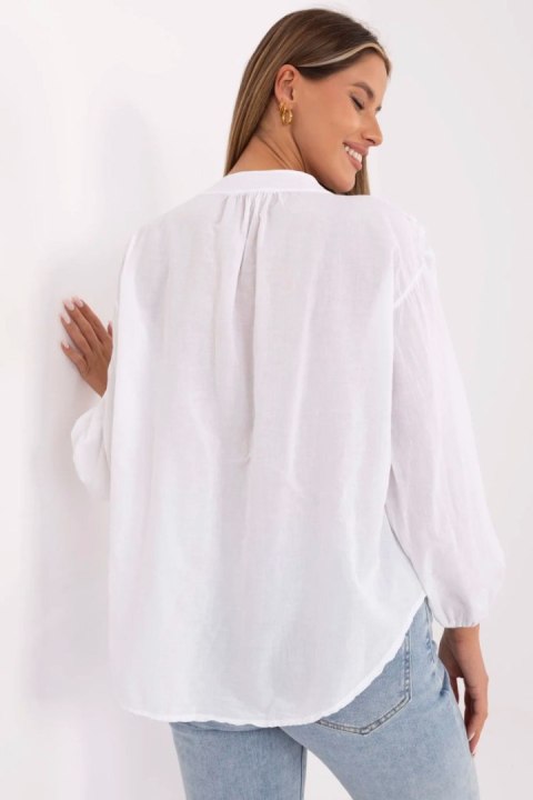 Bluzka Model TW-KS-BI-3145.67 White - Och Bella Och Bella Bluzka Model TW-KS-BI-3145.67 White - Och Bella Och Bella