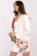 Marynarka Model DHJ-MA-18525-33.18 Ecru - Italy Moda Italy Moda Marynarka Model DHJ-MA-18525-33.18 Ecru - Italy Moda Italy Moda
