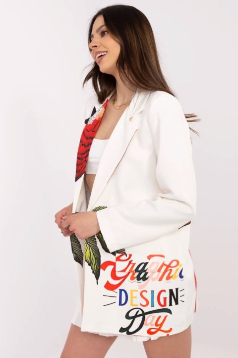 Marynarka Model DHJ-MA-18525-33.18 Ecru - Italy Moda Italy Moda Marynarka Model DHJ-MA-18525-33.18 Ecru - Italy Moda Italy Moda