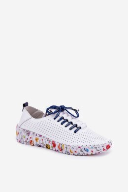 Półbuty Model Artiker 52C1713 White/Navy - Step in style Step in style