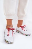 Półbuty Model Artiker 54C1567 White/Red - Step in style Step in style Półbuty Model Artiker 54C1567 White/Red - Step in style Step in style