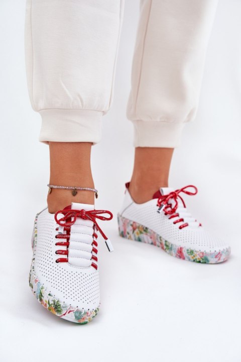 Półbuty Model Artiker 54C1567 White/Red - Step in style Step in style Półbuty Model Artiker 54C1567 White/Red - Step in style Step in style