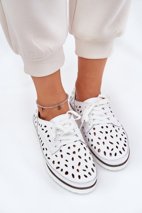 Półbuty Model S.Barski LR51-610 White - Step in style Step in style Półbuty Model S.Barski LR51-610 White - Step in style Step in style