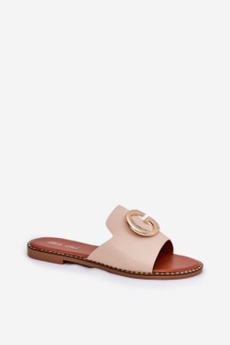 Sandał Klapki Model Frelie L2858 Beige - Step in style Step in style
