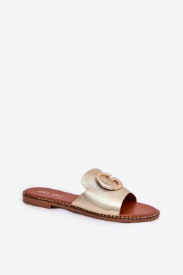 Sandał Klapki Model Frelie L2858 Gold - Step in style Step in style