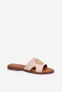 Sandał Klapki Model Oferry L2857 Beige - Step in style Step in style Sandał Klapki Model Oferry L2857 Beige - Step in style Step in style