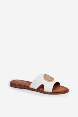 Sandał Klapki Model Oferry L2857 White - Step in style Step in style