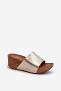 Sandał Klapki Model Zazoo 40289 Gold - Step in style Step in style Sandał Klapki Model Zazoo 40289 Gold - Step in style Step in style