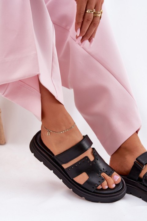Sandał Klapki Model Zazoo 40440 Black - Step in style Step in style Sandał Klapki Model Zazoo 40440 Black - Step in style Step in style