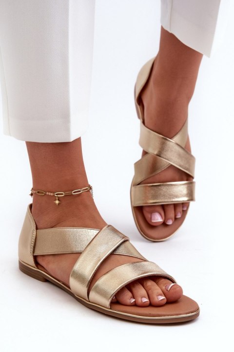 Sandały Model Apulia 21SD35-3882 Gold - Step in style Step in style Sandały Model Apulia 21SD35-3882 Gold - Step in style Step in style