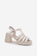 Sandały Model Vinceza 66621 Light Beige - Step in style Step in style Sandały Model Vinceza 66621 Light Beige - Step in style Step in style