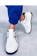 Sneakersy na koturnie HOLMES WHITE/BLACK - Inello Inello Sneakersy na koturnie HOLMES WHITE/BLACK - Inello Inello