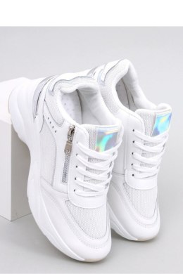 Sneakersy na koturnie MCBRIDE WHITE - Inello Inello