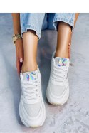Sneakersy na koturnie MCBRIDE WHITE - Inello Inello Sneakersy na koturnie MCBRIDE WHITE - Inello Inello