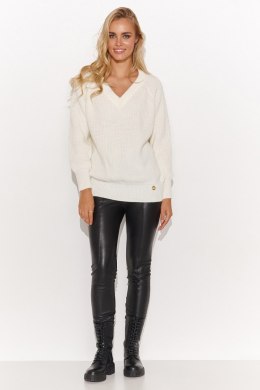 Sweter Damski Model S140 Śmietana - Makadamia Makadamia