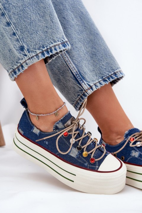 Trampki Model Goe RR2N4103 Navy - Step in style Step in style Trampki Model Goe RR2N4103 Navy - Step in style Step in style