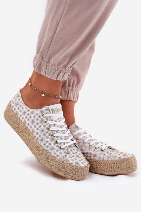 Trampki Model Lee Cooper LCW-25-08-3648L White/Gold - Step in style Step in style Trampki Model Lee Cooper LCW-25-08-3648L White/Gold - Step in style Step in style