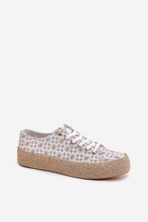 Trampki Model Lee Cooper LCW-25-08-3648L White/Gold - Step in style Step in style Trampki Model Lee Cooper LCW-25-08-3648L White/Gold - Step in style Step in style