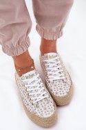 Trampki Model Lee Cooper LCW-25-08-3648L White/Gold - Step in style Step in style Trampki Model Lee Cooper LCW-25-08-3648L White/Gold - Step in style Step in style