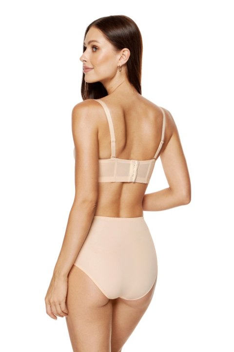Biustonosz push up Biustonosz usztywniany Model Bona B4 Beige - Gorteks Gorteks Biustonosz push up Biustonosz usztywniany Model Bona B4 Beige - Gorteks Gorteks