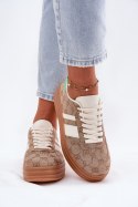 Buty Sportowe Model Ovivene BL607P Khaki - Step in style Step in style Buty Sportowe Model Ovivene BL607P Khaki - Step in style Step in style