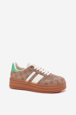 Buty Sportowe Model Ovivene BL607P Khaki - Step in style Step in style