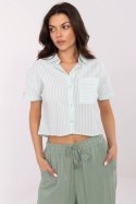 Koszula Damska Model NM-KS-KA-01148.50P White/Green - NM NM Koszula Damska Model NM-KS-KA-01148.50P White/Green - NM NM