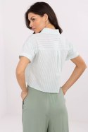 Koszula Damska Model NM-KS-KA-01148.50P White/Green - NM NM Koszula Damska Model NM-KS-KA-01148.50P White/Green - NM NM