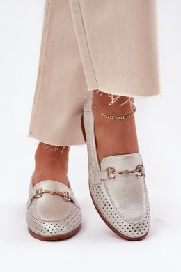 Mokasyny Model S.Barski LR51-594 Silver - Step in style Step in style