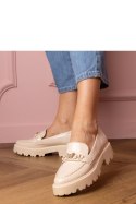 Mokasyny Model Sanita YDF-32 Beige - PRIMO PRIMO Mokasyny Model Sanita YDF-32 Beige - PRIMO PRIMO