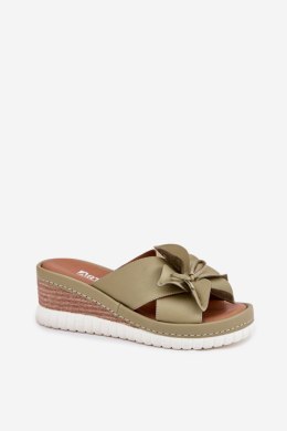 Sandał Klapki Model Artiker 52C0503 Green - Step in style Step in style