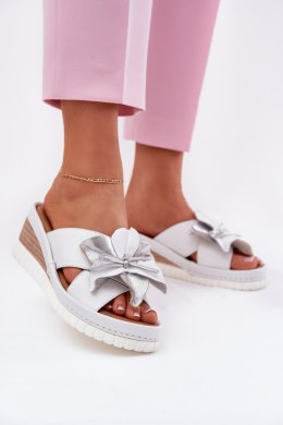 Sandał Klapki Model Artiker 54C0538 White/Silver - Step in style Step in style
