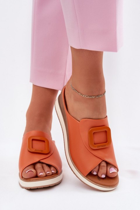 Sandał Klapki Model Artiker 56C2149 Orange - Step in style Step in style Sandał Klapki Model Artiker 56C2149 Orange - Step in style Step in style