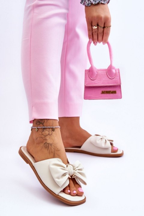 Sandał Klapki Model Becky 23SD35-5479 White - Step in style Step in style Sandał Klapki Model Becky 23SD35-5479 White - Step in style Step in style