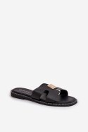 Sandał Klapki Model Bohalis GH5155-1 Black - Step in style Step in style Sandał Klapki Model Bohalis GH5155-1 Black - Step in style Step in style