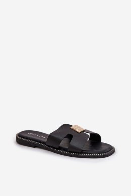 Sandał Klapki Model Bohalis GH5155-1 Black - Step in style Step in style