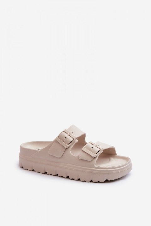 Sandał Klapki Model Melorea 24SD97-5610 Beige - Step in style Step in style Sandał Klapki Model Melorea 24SD97-5610 Beige - Step in style Step in style