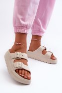 Sandał Klapki Model Melorea 24SD97-5610 Beige - Step in style Step in style Sandał Klapki Model Melorea 24SD97-5610 Beige - Step in style Step in style