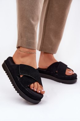 Sandał Klapki Model Rinasara PL365 Black - Step in style Step in style