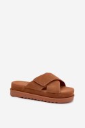 Sandał Klapki Model Rinasara PL365 Camel - Step in style Step in style Sandał Klapki Model Rinasara PL365 Camel - Step in style Step in style