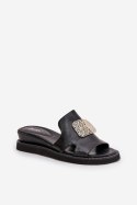 Sandał Klapki Model Sarela RMR2267-9 Black - Step in style Step in style Sandał Klapki Model Sarela RMR2267-9 Black - Step in style Step in style