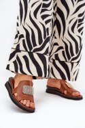 Sandał Klapki Model Sarela RMR2267-9 Brown - Step in style Step in style Sandał Klapki Model Sarela RMR2267-9 Brown - Step in style Step in style