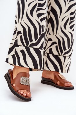 Sandał Klapki Model Sarela RMR2267-9 Brown - Step in style Step in style
