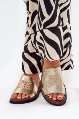 Sandał Klapki Model Sarela RMR2267-9 Gold - Step in style Step in style
