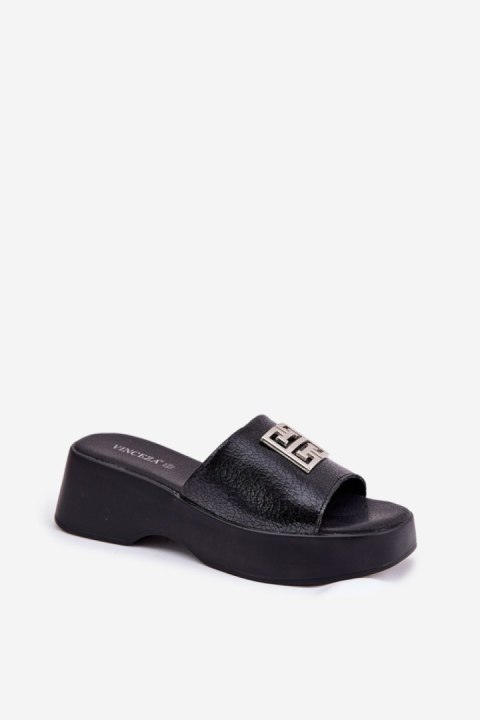 Sandał Klapki Model Vinceza 79526 Black - Step in style Step in style Sandał Klapki Model Vinceza 79526 Black - Step in style Step in style